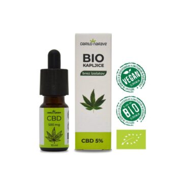 Predstavljene so BIO konopljine kapljice CBD 5% z certifikati, odlična kombinacija popolnega spektra kanabinoidov.