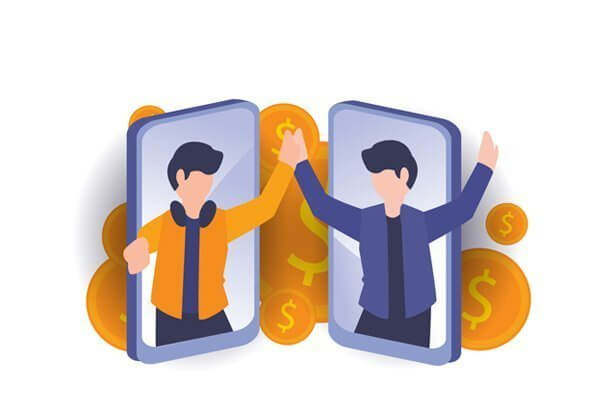 Postani partner, partner račun, slika prikazuje skupni uspeh prodajalca in partnerja.