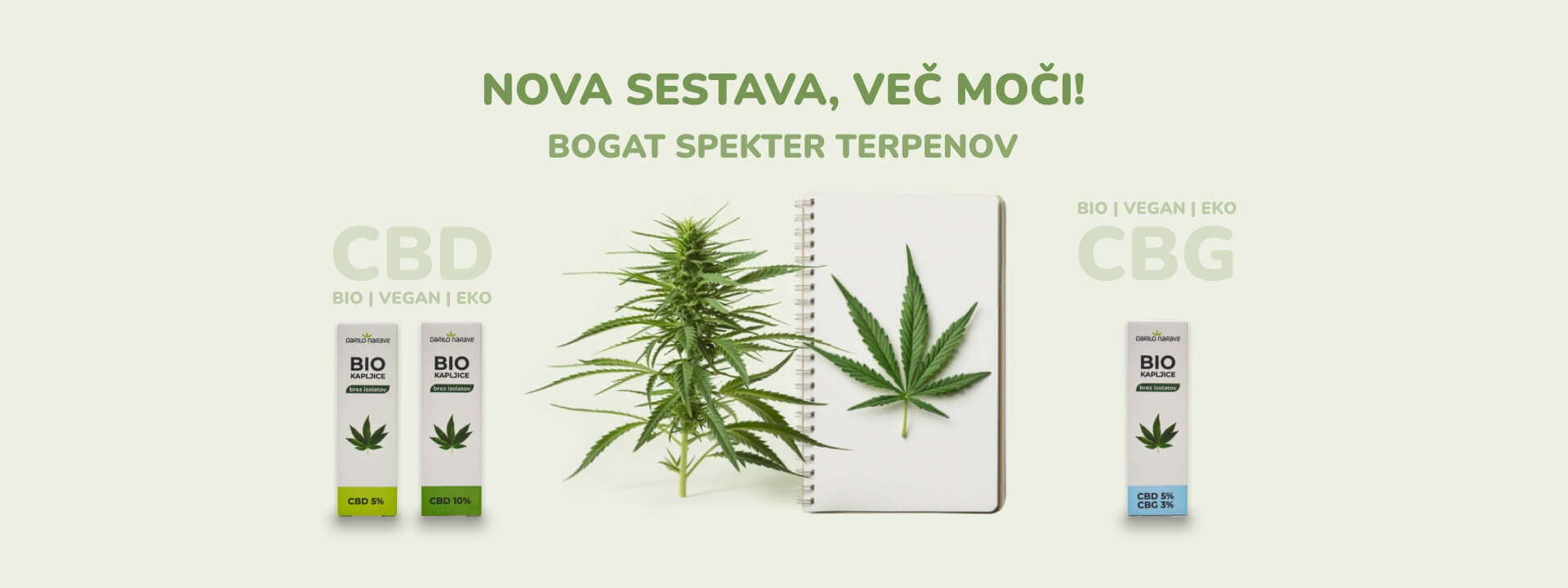Nova sestava konopljinih izdelkov povišek kvalitete brez povišane cene.