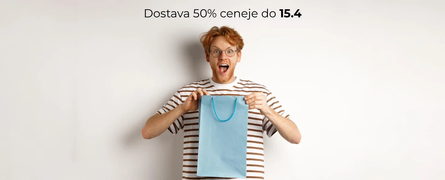 Dostava 50% ceneje do 15.4