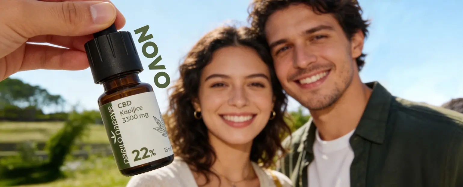 Nove CBD kapljice darila narave sedaj kar 22% CBD